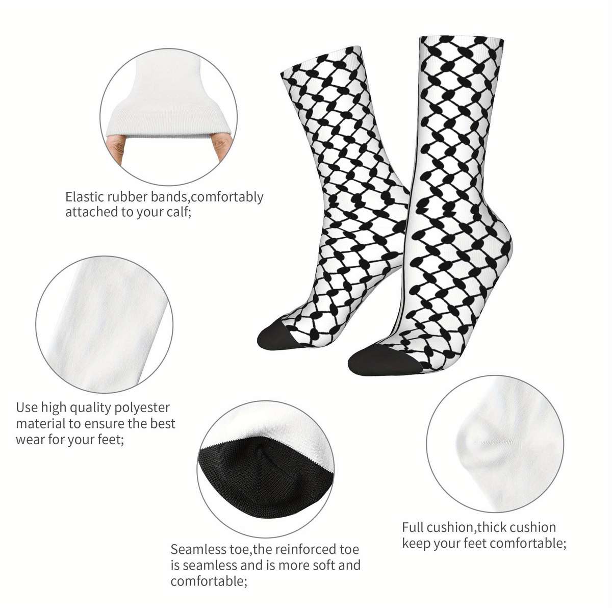 1 Pair Multicolor One Size Socks