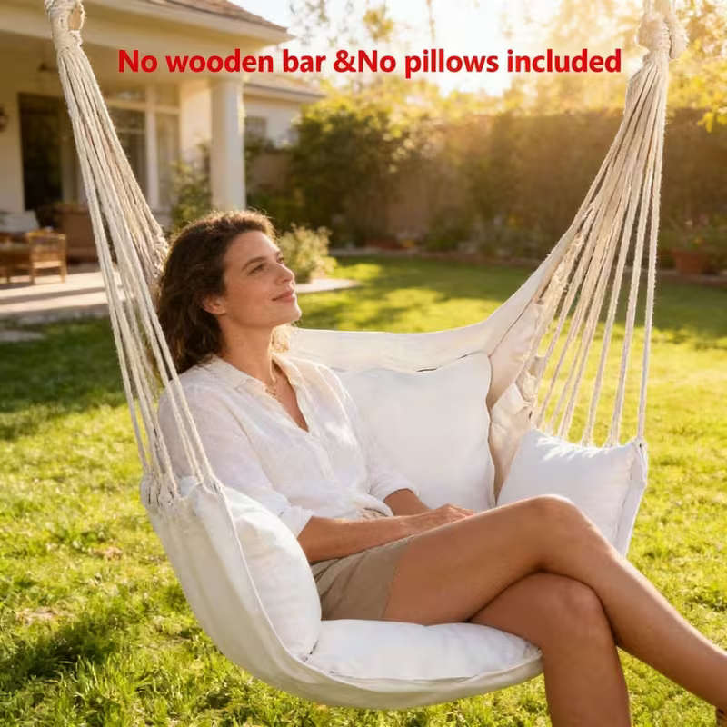 Canvas Hammock Chair - Multifunctional Indoor/Outdoor Swing
