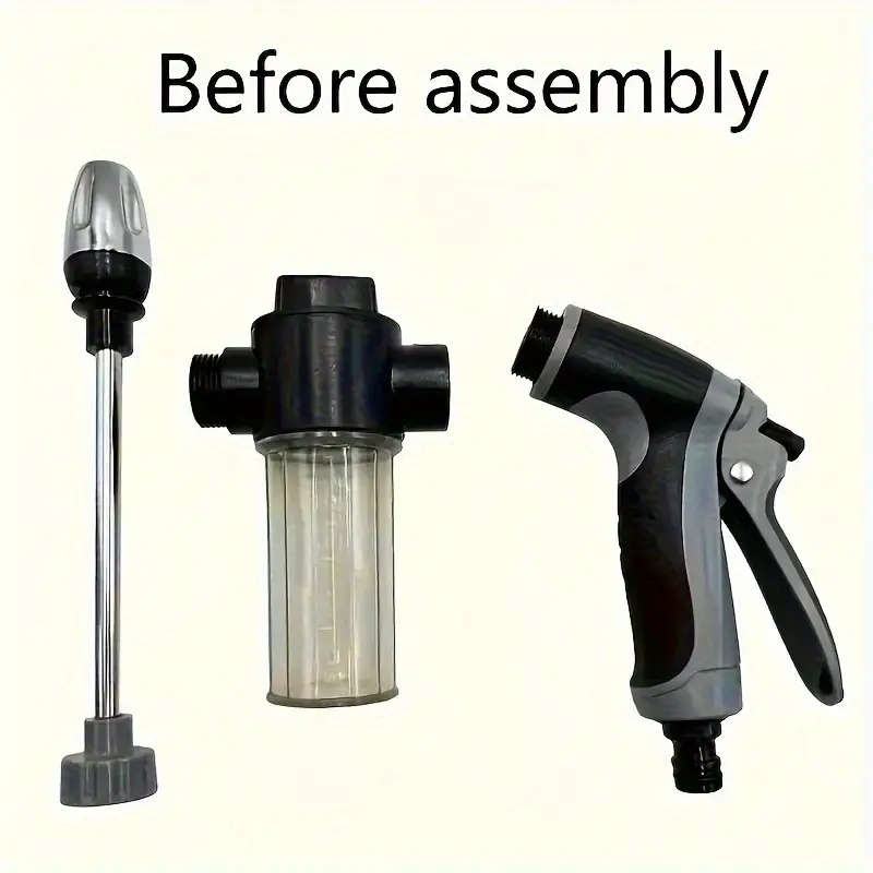 High-Pressure Spray Gun With Foam Bottle
