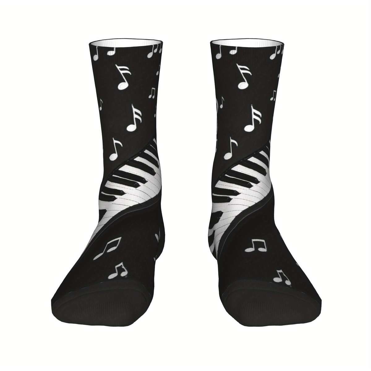 1 Pair Black One Size Socks