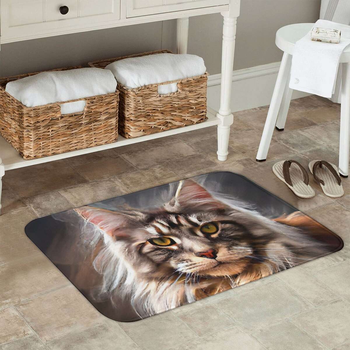 1Pc 50x80cm Art Floor Mat