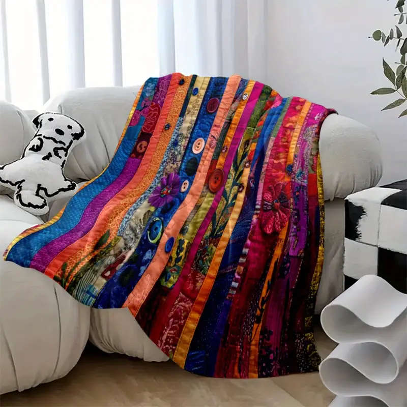 1 Bohemian Patchwork Quilt Blanket 130*150cm