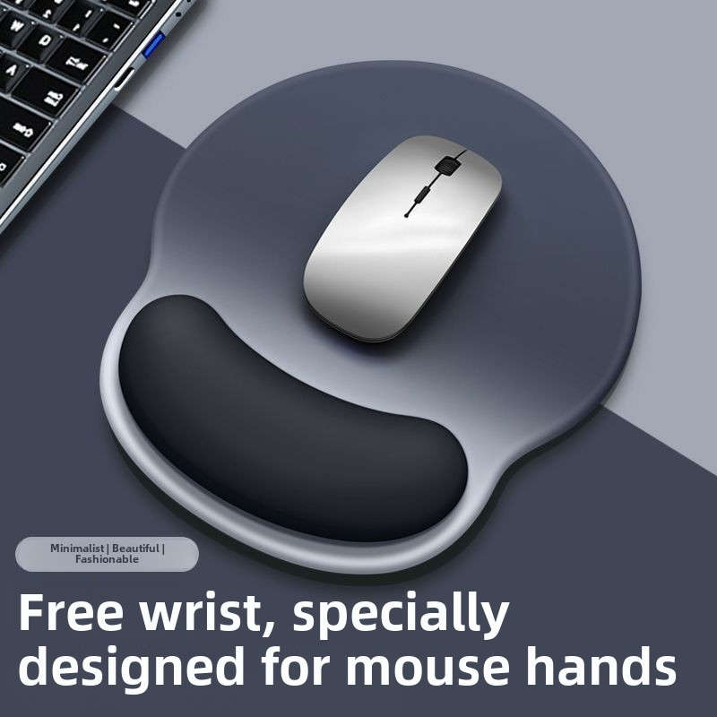 1pc Ergonomic Wrist Support Mouse Pad Thickened Memory Foam for Wrist Support Anti-Ski