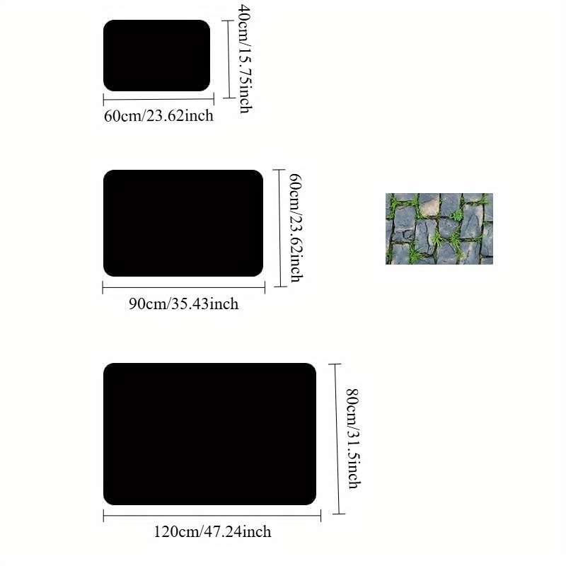 1Pc 60x90cm Floor Mat