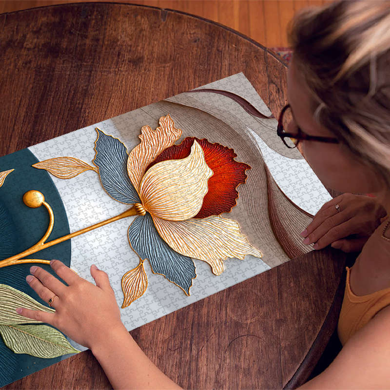 1000pcs Floral Jigsaw Puzzle for Adults 80.01cm x 39.88cm Scratch Water Resistant