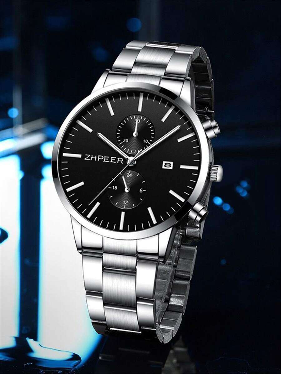 Men`s Triple Dial Quartz watch  (Model L118)