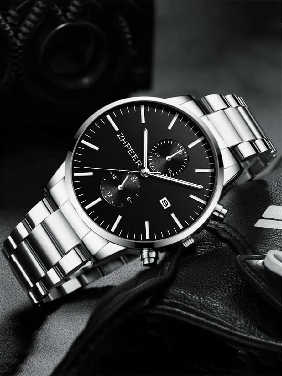 Men`s Triple Dial Quartz watch  (Model L118)