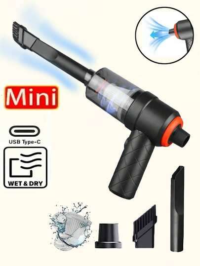 2 in 1 Cordless Handheld Vacuum Cleaner - Air Blowing and Dust Suction