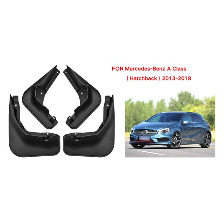 For Mercedes-Benz A-class Hatchback 2013-2018 4pcs/Set Car Auto Soft Plastic Splash Flaps Fender Gua