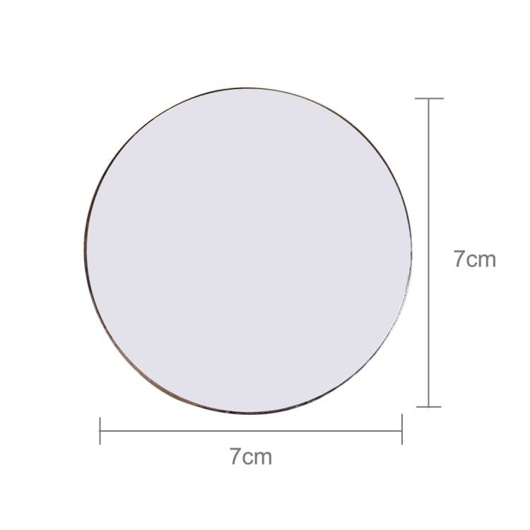 Skull Pattern Circular Shape Shining Metal Car Free Sticker(Black)