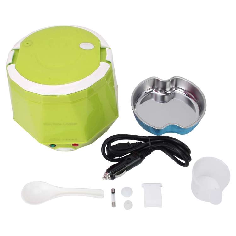 OUSHIBA Car Auto C3 Mini Multi-function Rice Cooker 12V 1.3L Volume for Rice Soup Noodles Vegetable