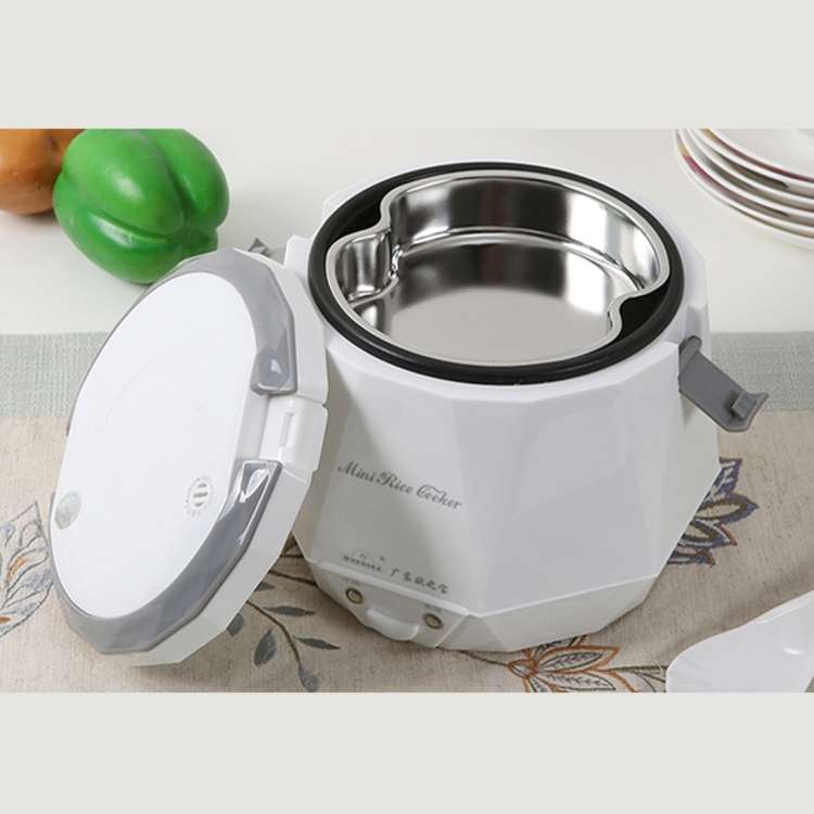 OUSHIBA Car Auto C3 Mini Multi-function Rice Cooker 12V 1.3L Volume for Rice Soup Noodles Vegetable