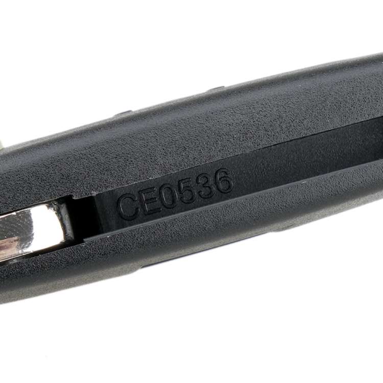 For PEUGEOT Car Keys Replacement 2 Buttons Square Car Key Case with Grooved and Holder