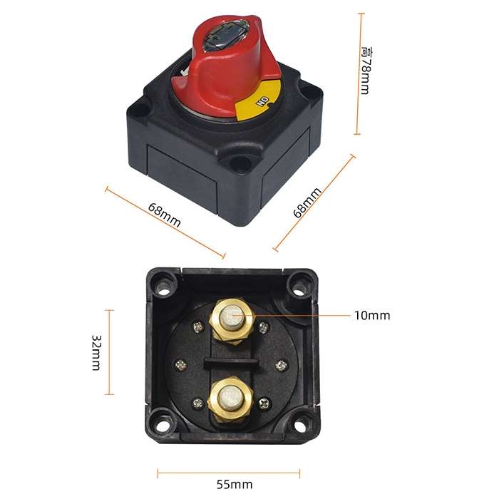 Car Auto RV Marine Boat Battery Selector Isolator Disconnect Rotary Switch Cut