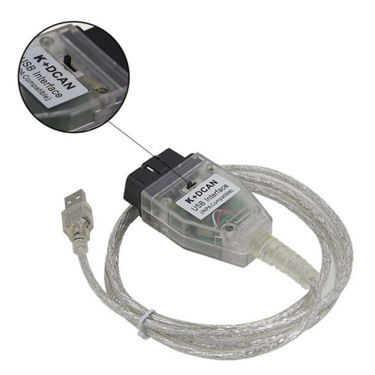 INPA K+CAN with Switch USB Interface Cable for BMW