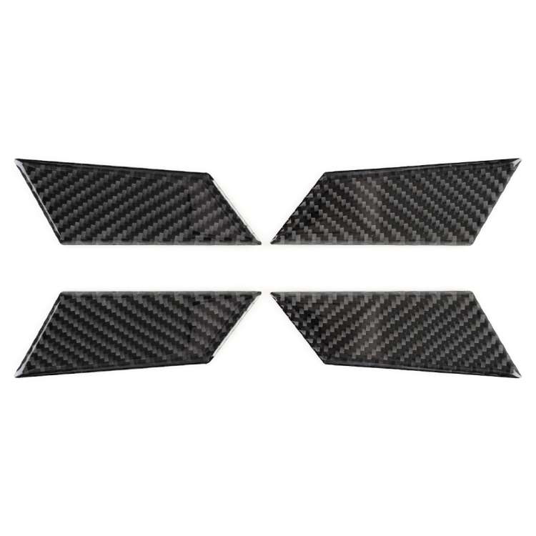 4 PCS Carbon Fiber Car Inner Door Bowl Decorative Sticker for Porsche Macan
