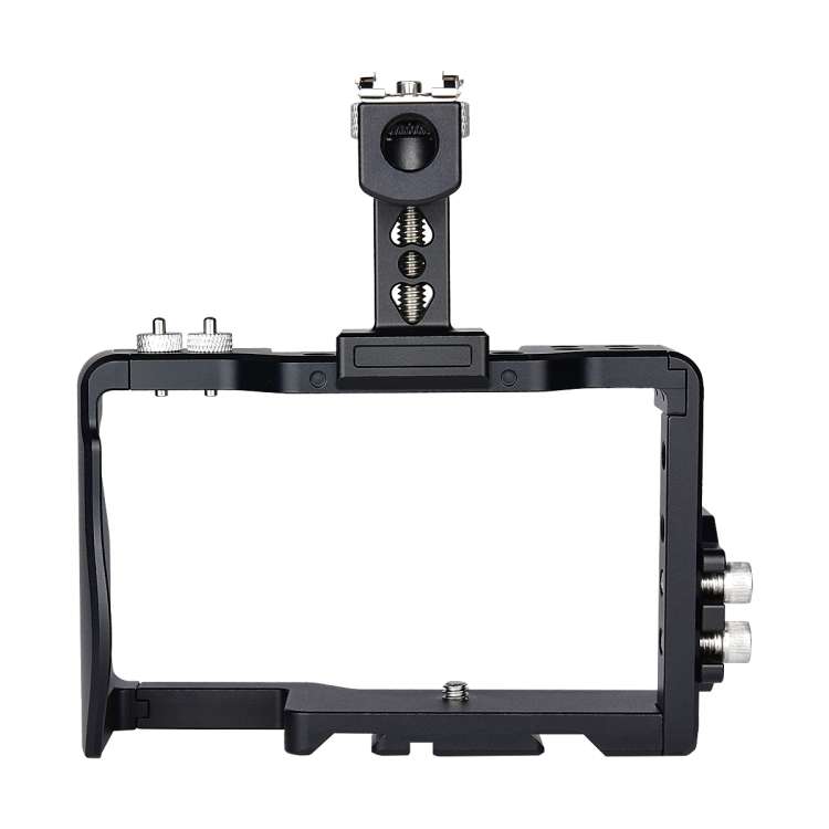 YELANGU C6 Camera Video Cage Handle Stabilizer for Sony A6000 / A6300 / A6500 / A6400(Black)