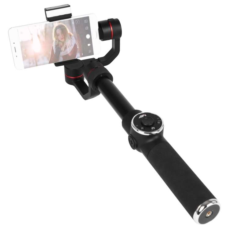AFI V5 Smooth 3-Axis Handheld Aluminum Brushless Gimbal Stabilizer with Tripod Mount & Fill Light fo
