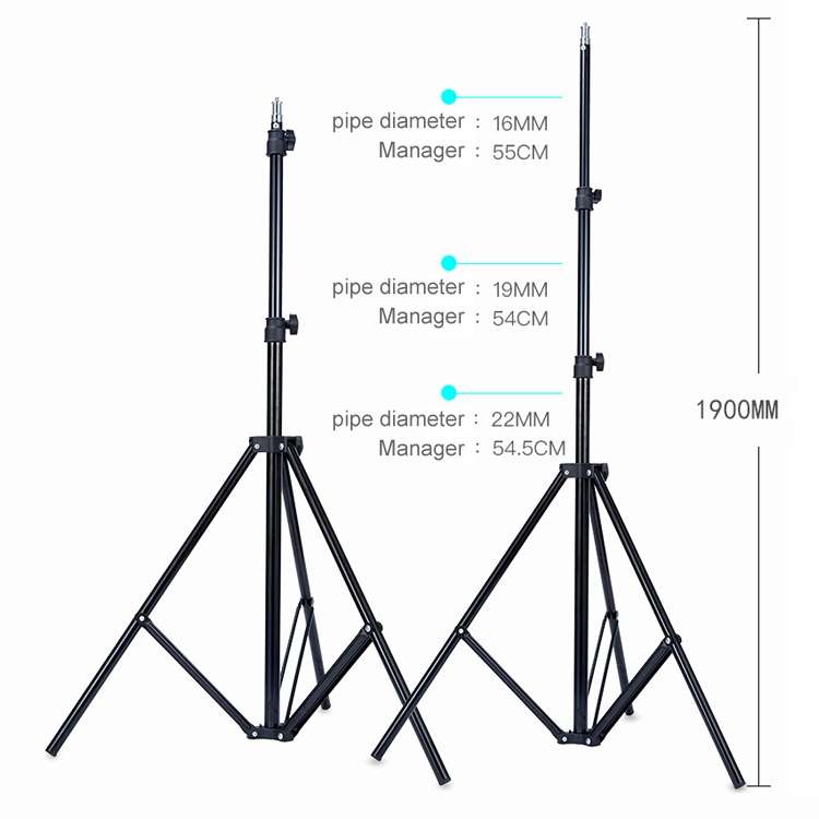 TRIOPO Oubao 1.9m Portable Studio Light Metal Tripod
