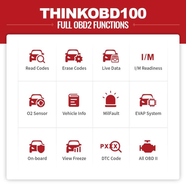 THINKCAR THINKOBD 100 OBD2 Car Scanner OBDII Diagnostic Tool