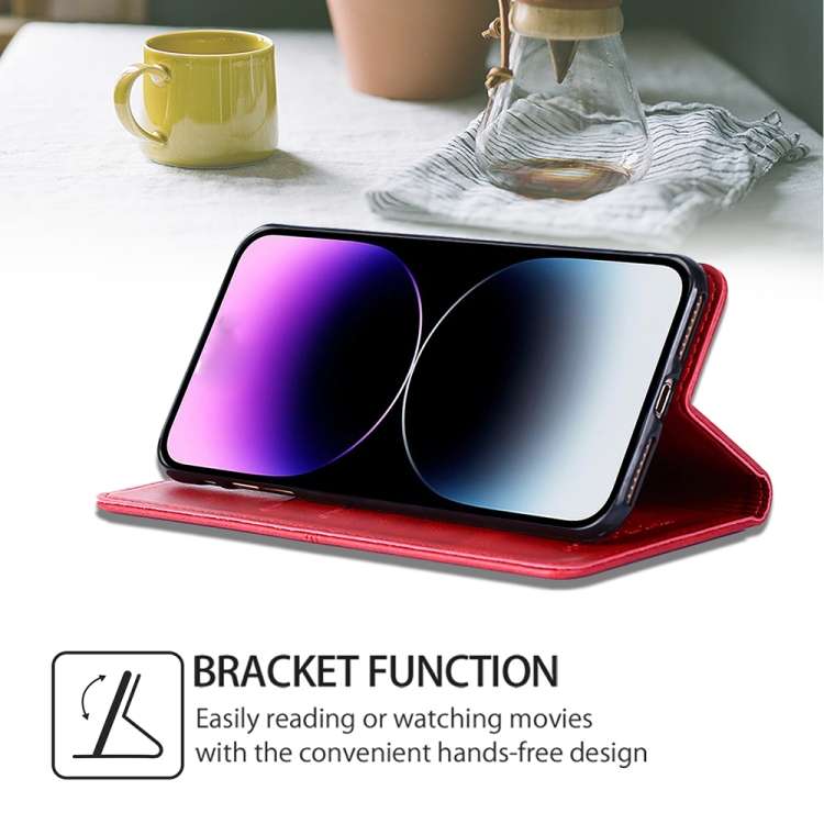 For Huawei nova 12i 4G Cow Texture Magnetic Leather Phone Case(Red)