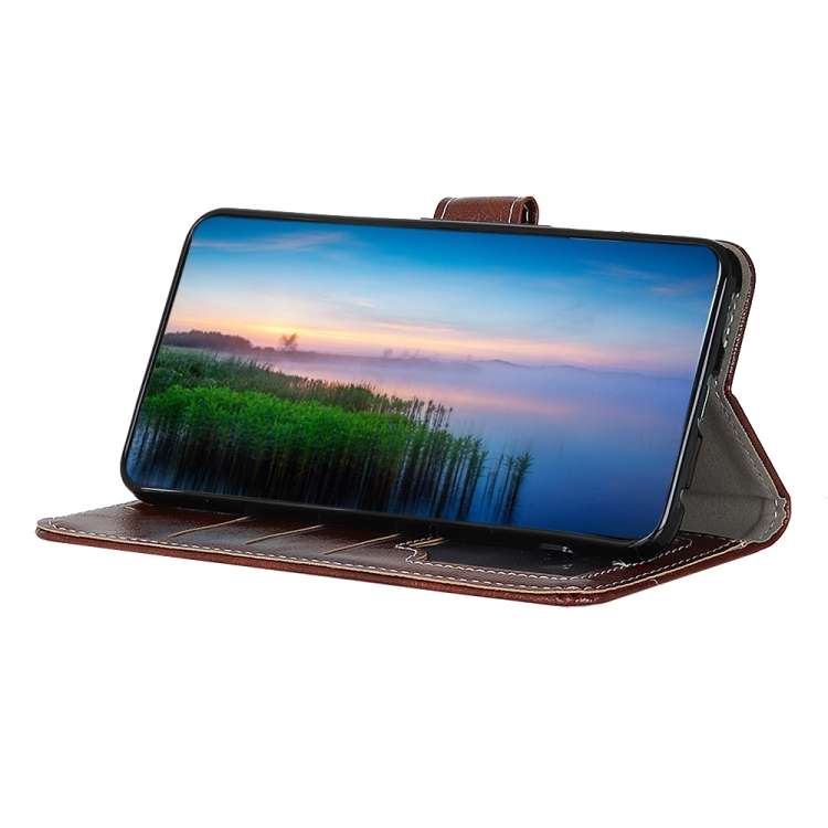 For iPhone 16 Plus Retro Crazy Horse Texture Horizontal Flip Leather Phone Case(Brown)