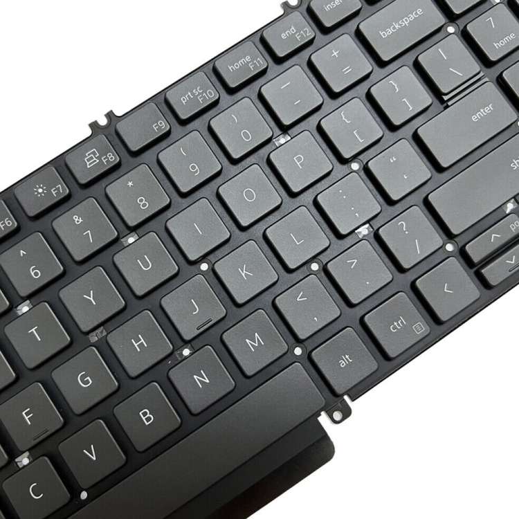 For Dell Latitude 5520 5521 Precision 3560 3561 US Version Backlight Laptop Keyboard(Black)