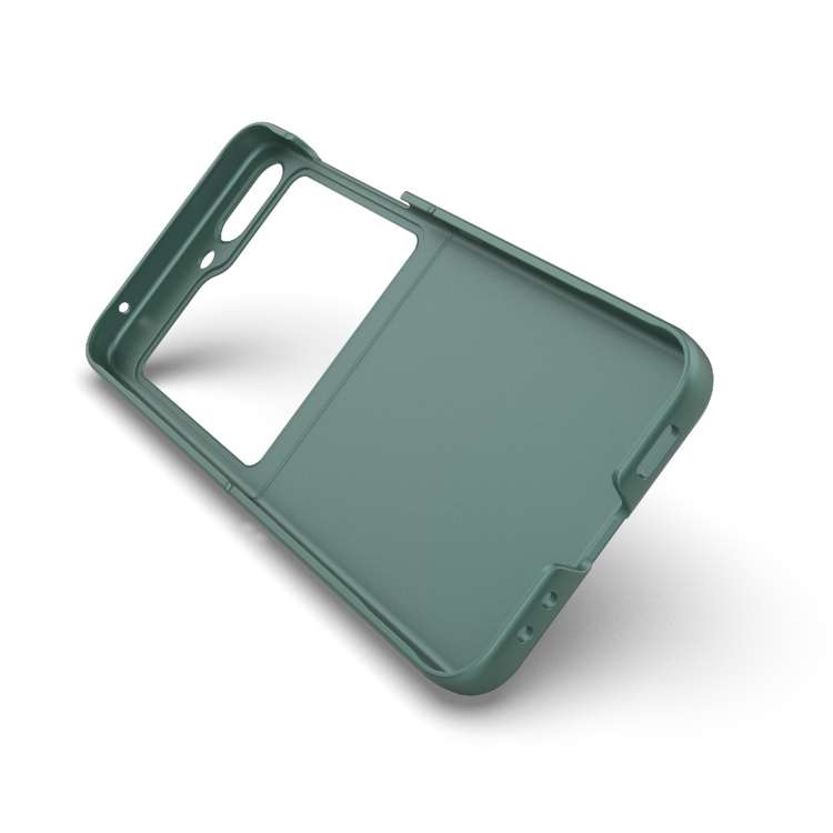 For Samsung Galaxy Z Flip5 5G Magic Shield Fold PC Shockproof Phone Case(Dark Green)