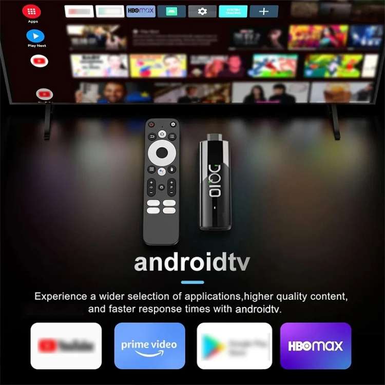 LEMFO DQ10 Allwinner H618 Quad Core ARM Cortex A53 8K HD Android TV Stick, RAM:4GB+32GB(EU Plug)