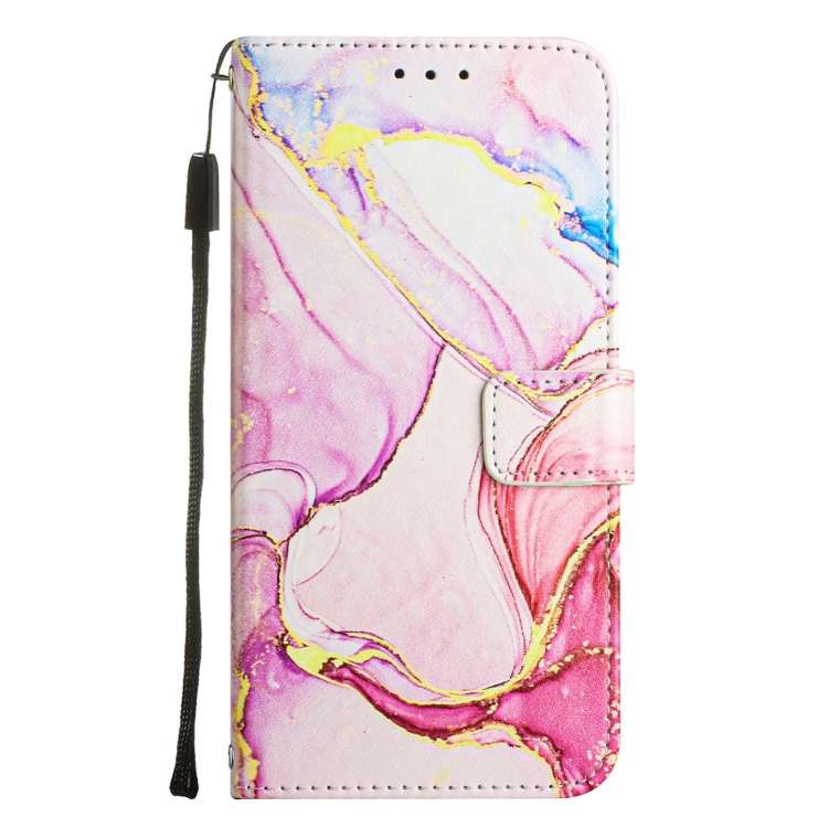 For Xiaomi Redmi 8 / 8A PT003 Marble Pattern Flip Leather Phone Case(Rose Gold)