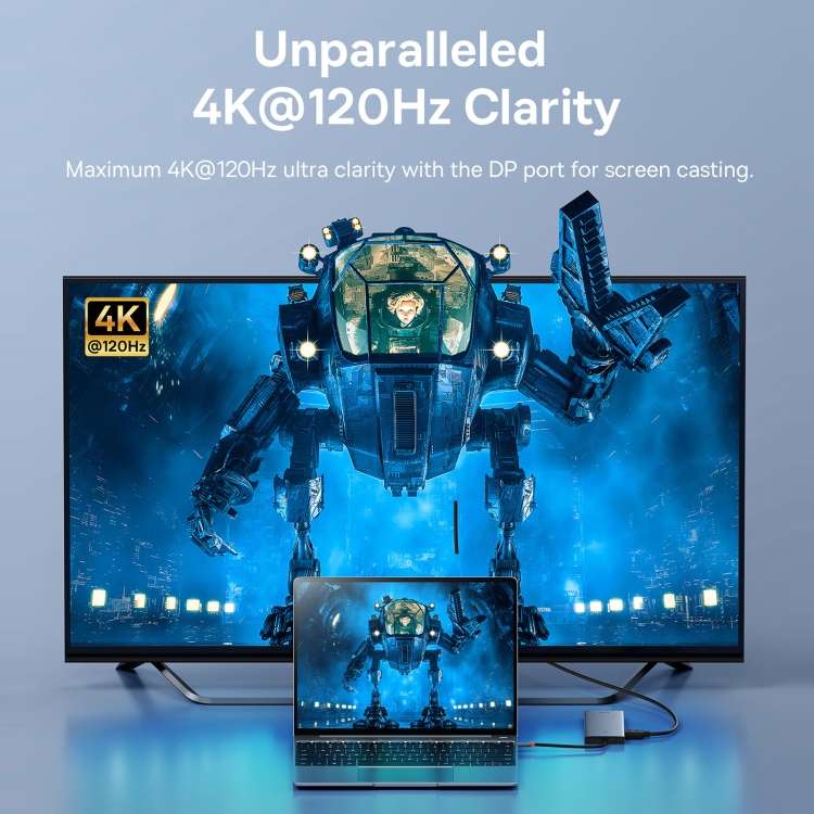 Baseus PortalJoy Series 13 in 1 Type-C to Quadruple Display HUB Adapter(Space Grey)