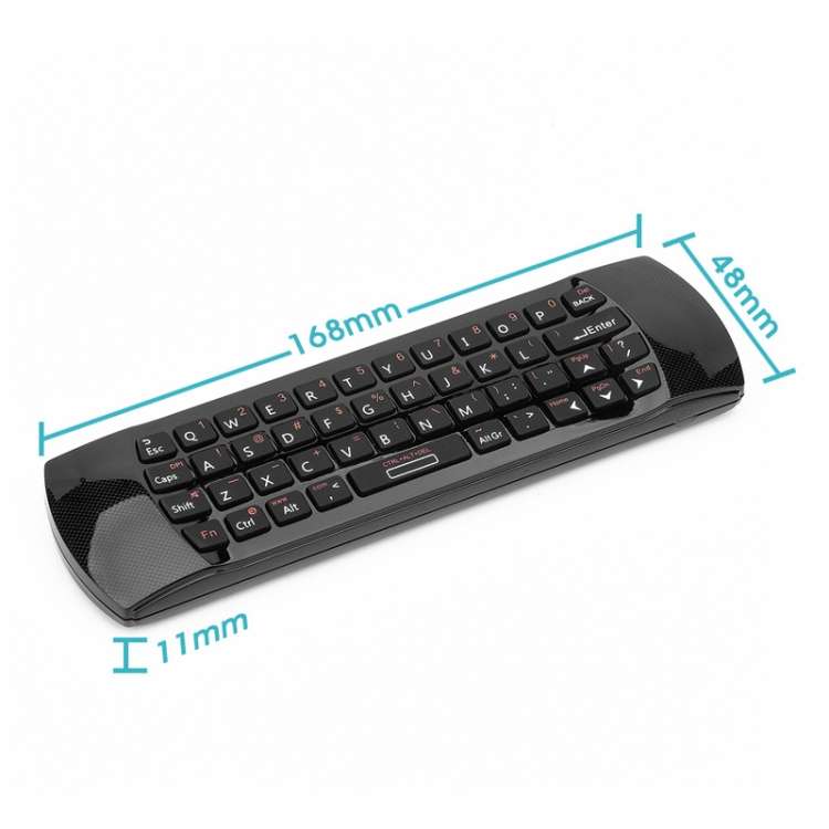 Rii i25 Air Mouse 2.4GHz Wireless Keyboard with IR Remote Controller for PC, Android TV Box / Smart