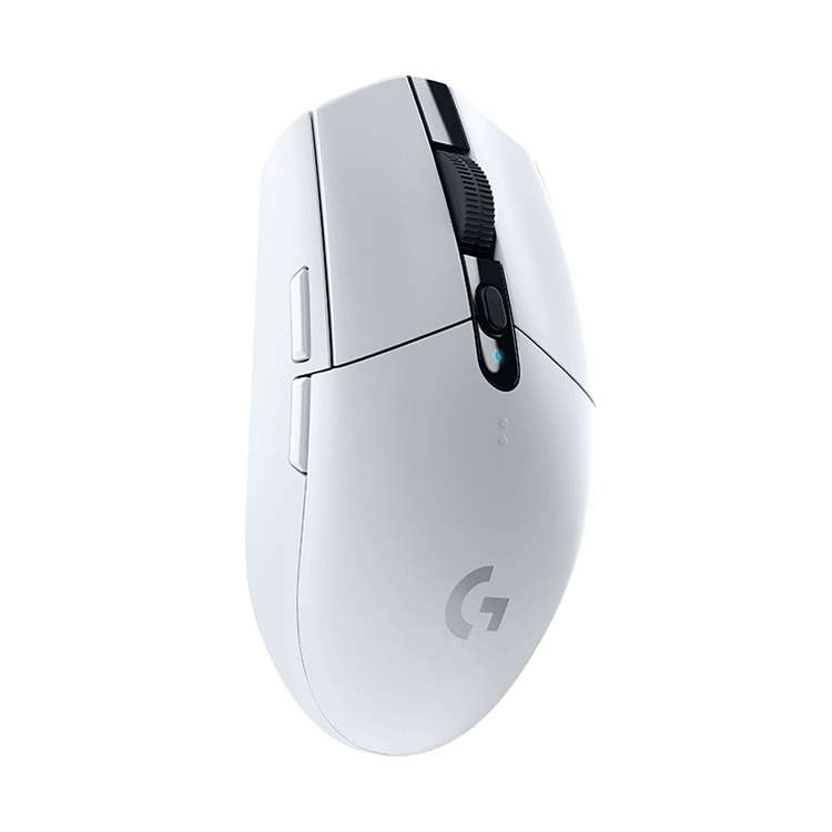 Logitech G304 LIGHTSPEED 12000 DPI 6 Programmable Buttons HERO Sensor Wireless Gaming Mouse (White)