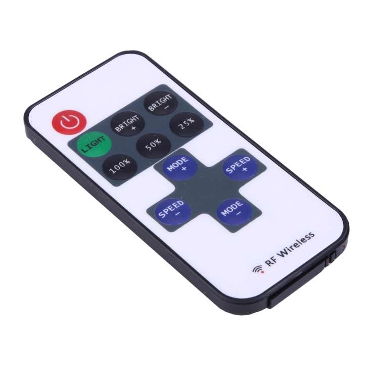 Mini Single Color LED Controller with 11 Keys RF Remote Control, DC 5-24V(White)