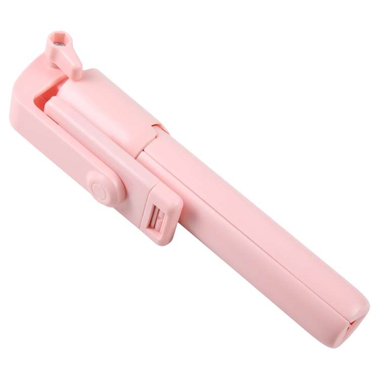 R1 Multifunctional Bluetooth Tripod Selfie Stick (Pink)