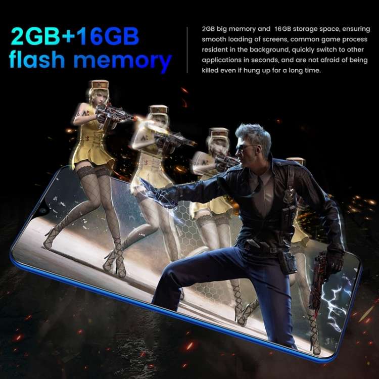 A82, 2GB+16GB, Face ID & Fingerprint Identification, 6.7 inch Drop-notch Screen Android 9.1 MTK6580P