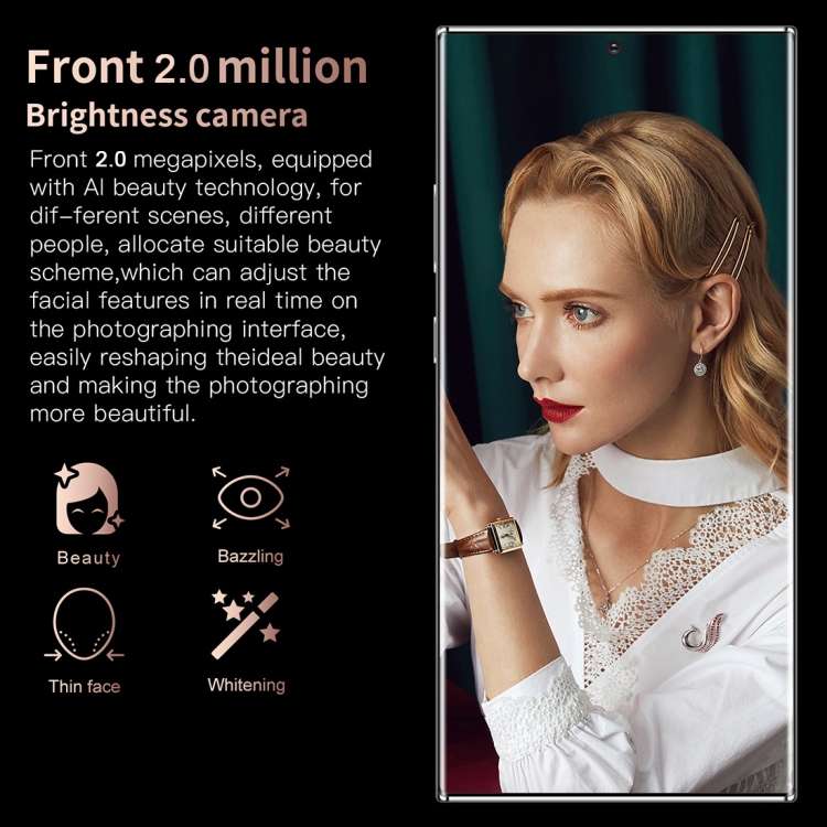 Note20U+, 2GB+16GB, 6.7 inch Pole-Notch Screen, Face ID Identification, Android 6.0 MTK6580P Quad Co