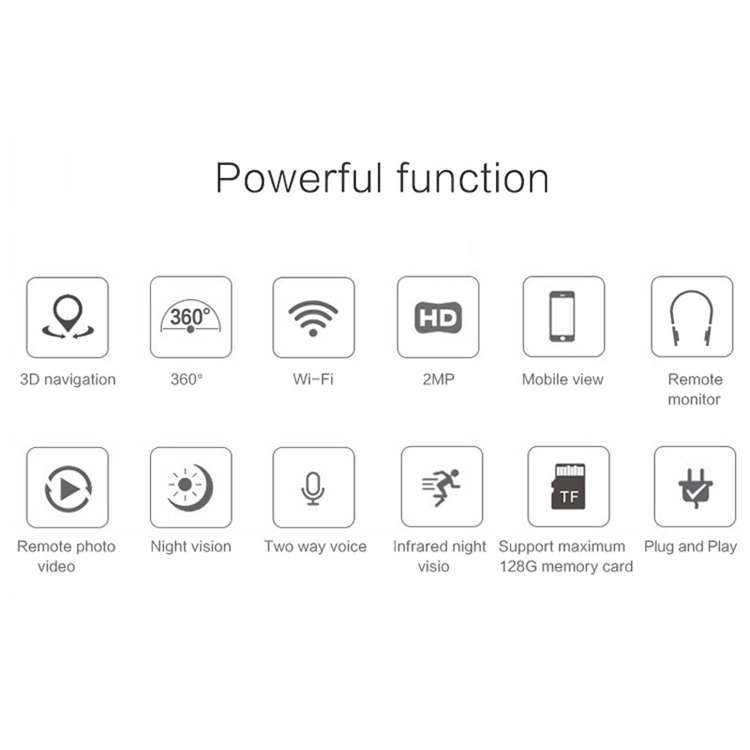 Anpwoo Hercules GM8135+SC2145 1080P HD WiFi IP Camera, Support Motion Detection & Infrared Night Vis