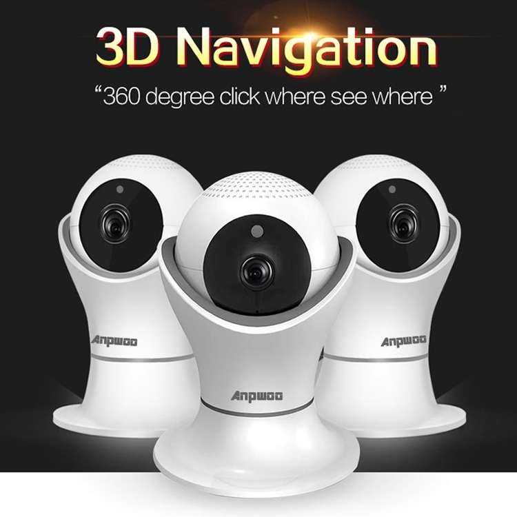 Anpwoo Hercules GM8135+SC2145 1080P HD WiFi IP Camera, Support Motion Detection & Infrared Night Vis