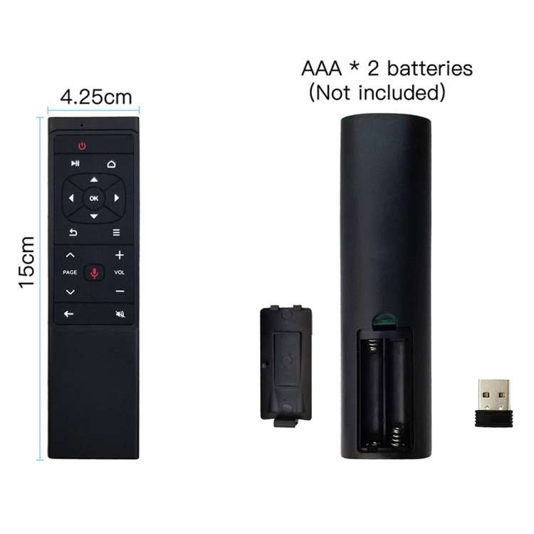 MT12 2.4G Air Mouse Remote Control with Fidelity Voice Input & IR Learning for PC & Android TV Box &