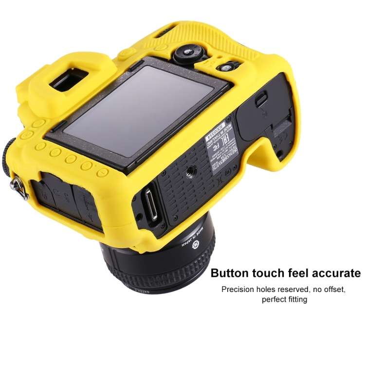 PULUZ Soft Silicone Protective Case for Nikon D750(Yellow)