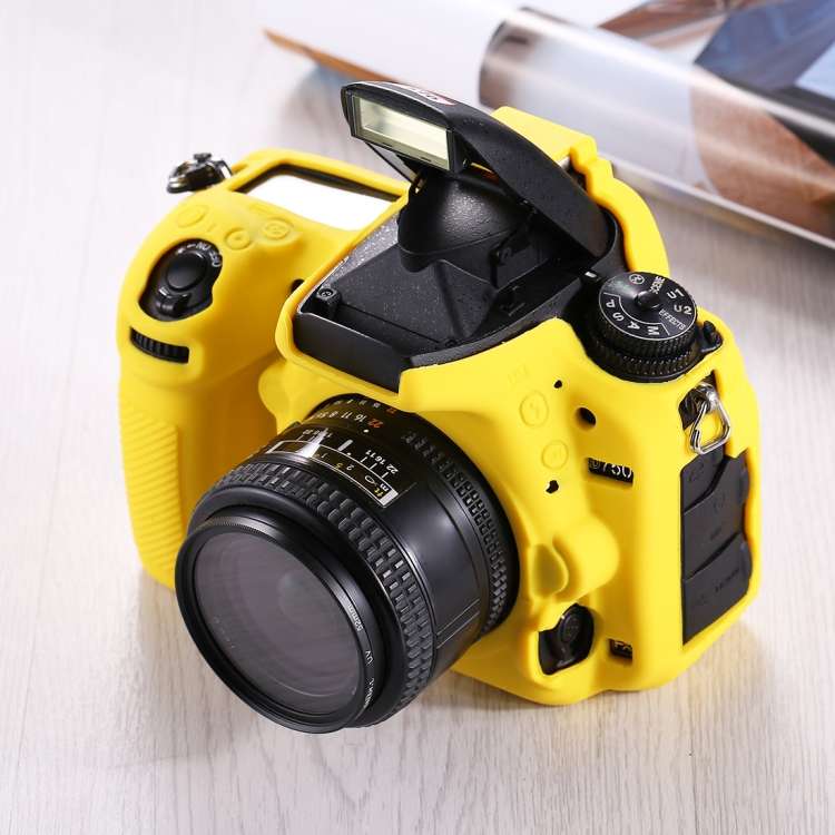 PULUZ Soft Silicone Protective Case for Nikon D750(Yellow)