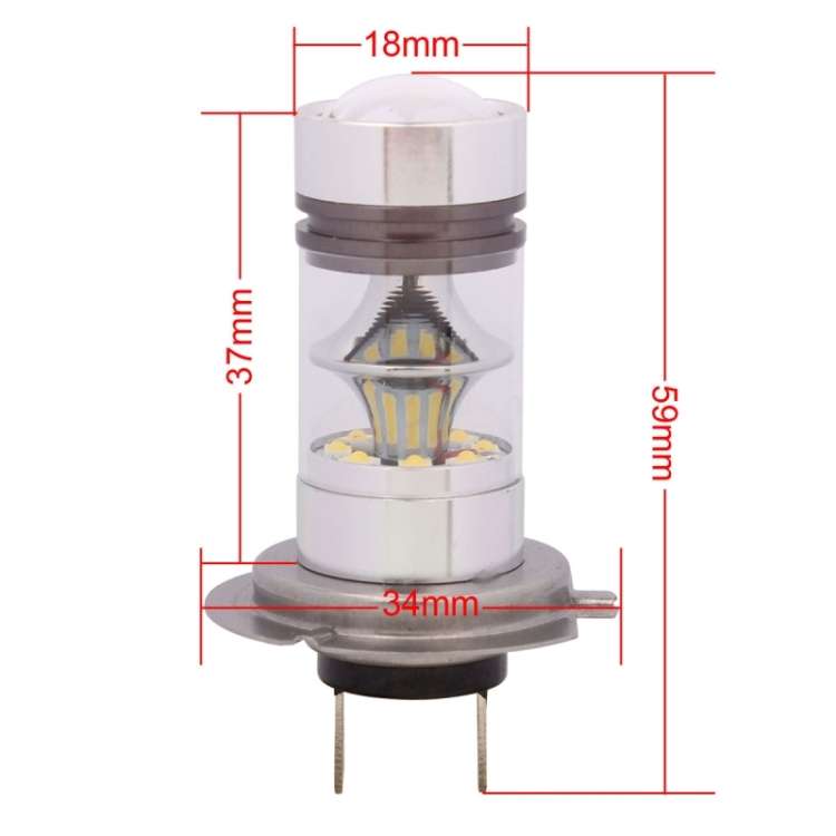 H7 850LM 100W LED Car Front Headlights / Daytime Running Light / Driving Lamp Bulb, DC 12-24V(Cool W