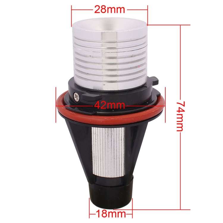 MZ E39 3W 240LM LED Super Bright Car Angel Eyes White Daytime Running Marker Light for BMW E39, DC 8