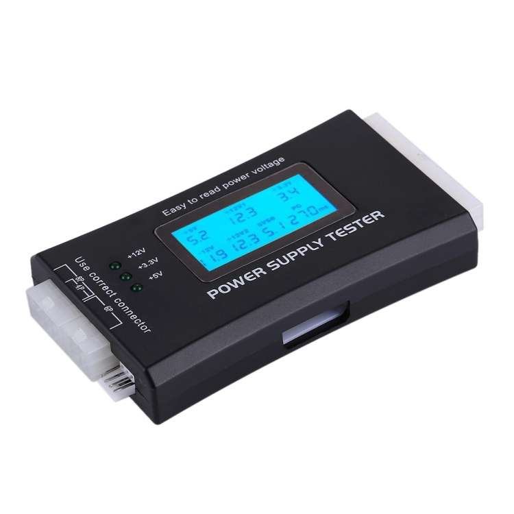 Digital LCD Display PC Computer 20/24 Pin Power Supply Tester Checker Power Measuring Diagnostic Tes