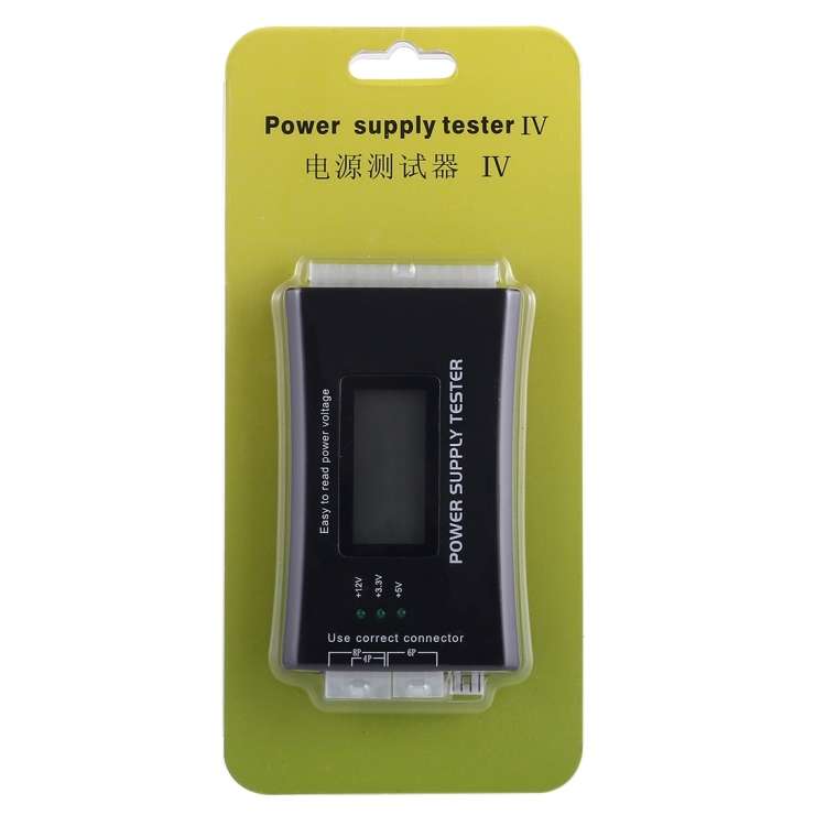 Digital LCD Display PC Computer 20/24 Pin Power Supply Tester Checker Power Measuring Diagnostic Tes