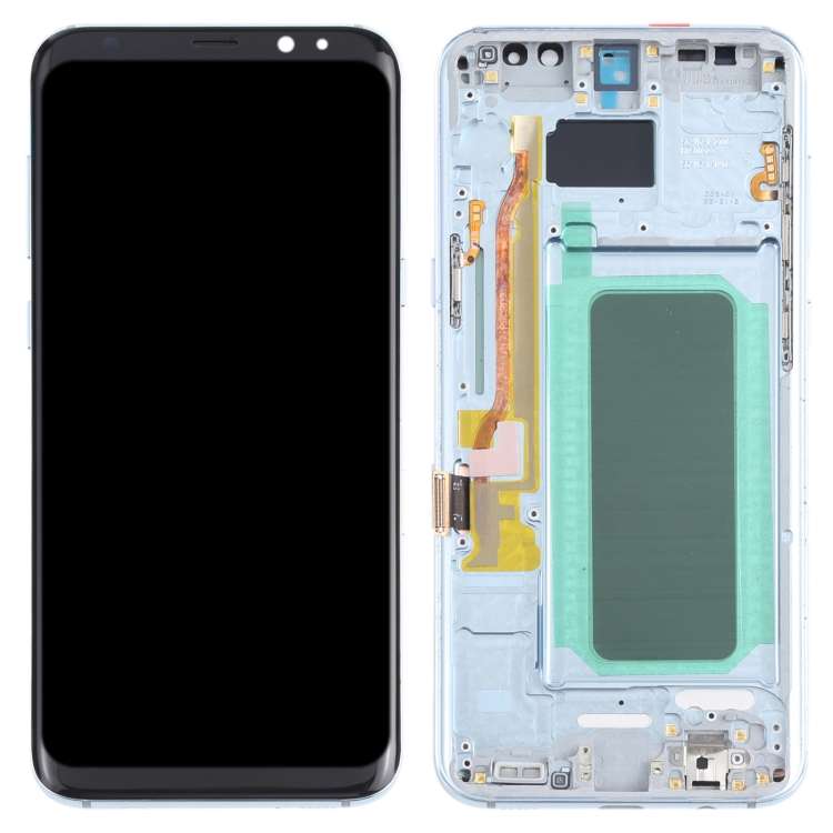 OLED LCD Screen for Samsung Galaxy S8+ SM-G955 With Digitizer Full Assembly with Frame (Blue)