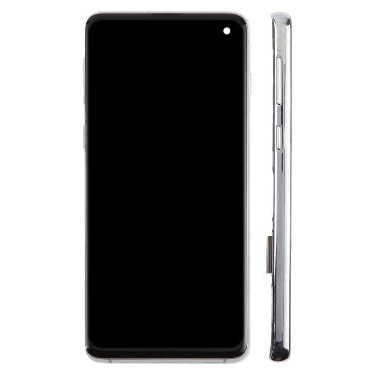 TFT LCD Screen For Samsung Galaxy S10 SM-G973 Digitizer Full Assembly with Frame,Not Supporting Fin
