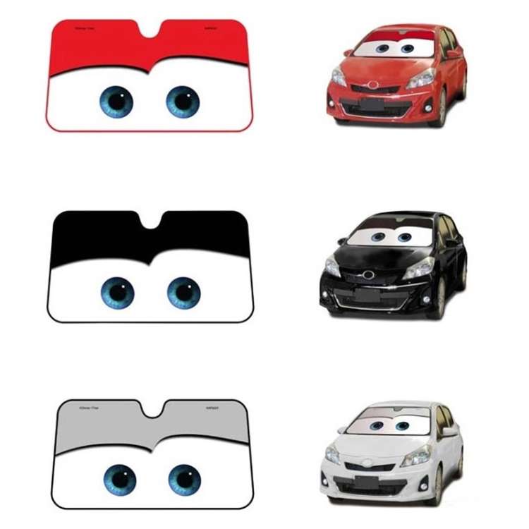 Car Eyes Windshield Sunshade Car Window Windscreen Cover Sun Shade Protection Auto Sun Visor Car-co