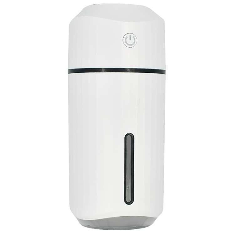 Mini USB Colorful Night Light Home Car Humidifier, Style:Rechargeable(White)